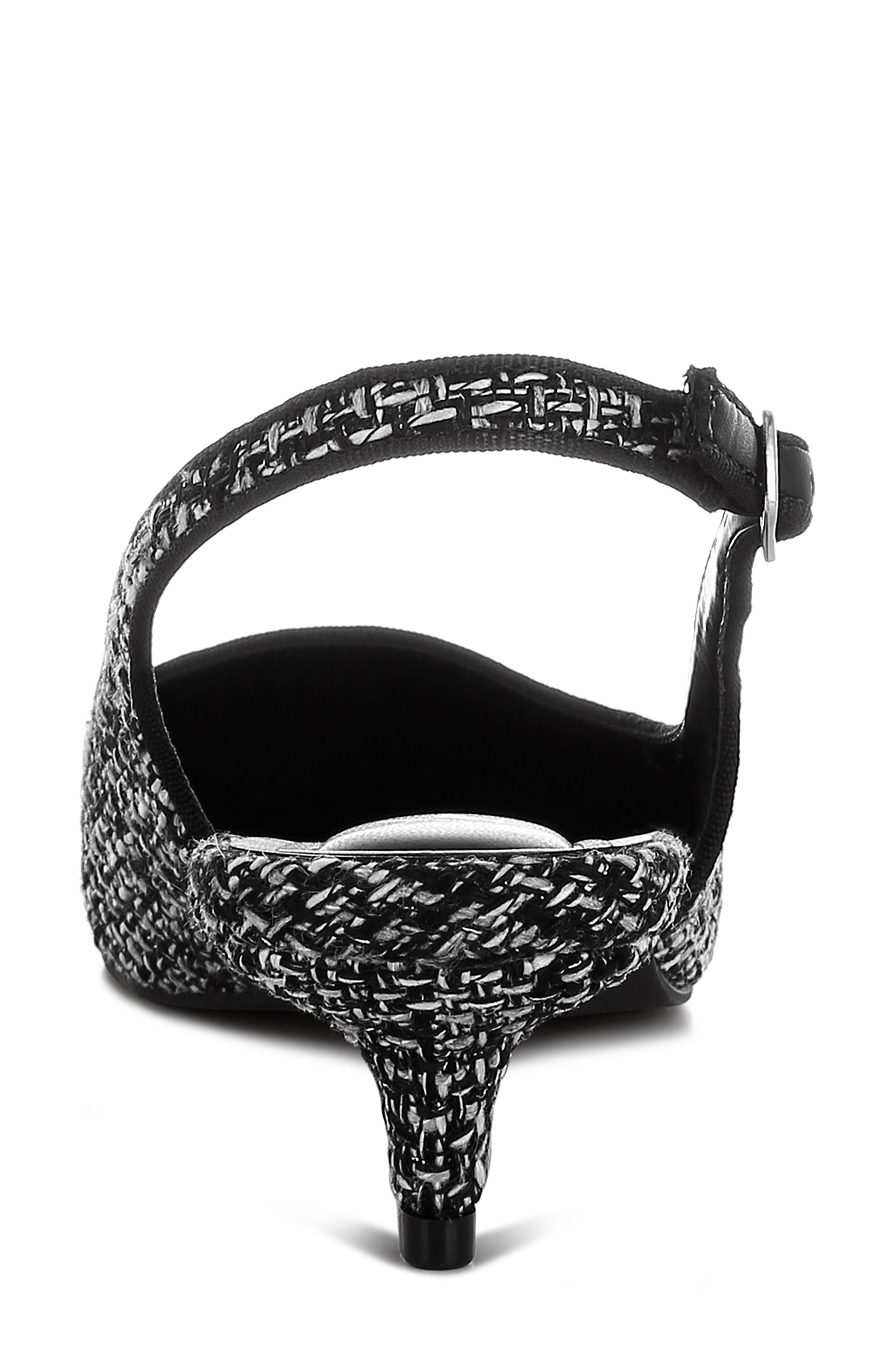 LONDON RAG Zehra Bouclé Slingback Pump, Alternate, color, Black