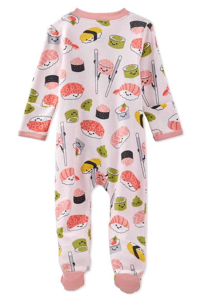 Scout One-Piece Organic Cotton Pajamas, Alternate, color, SOY MATES