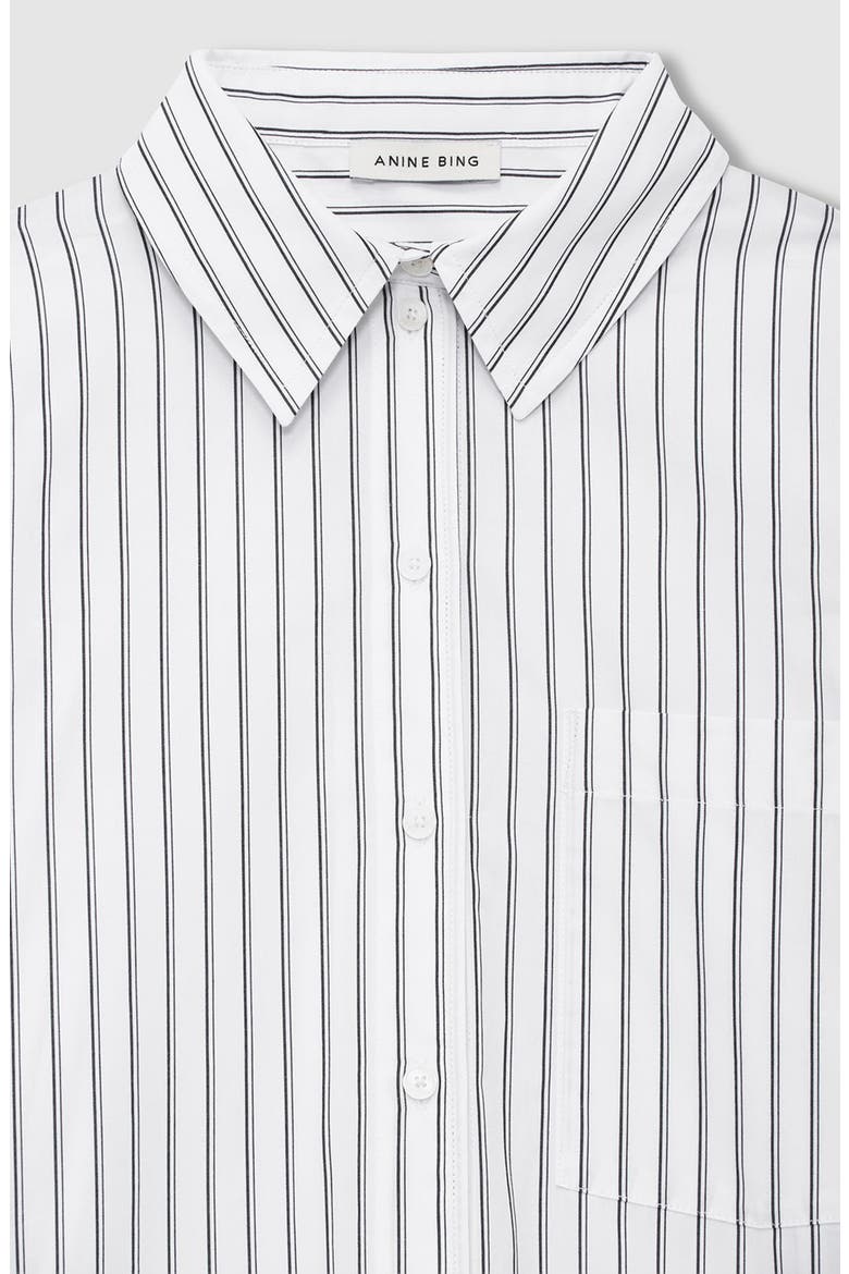 Scott Shirt, Alternate, color, White / Black Stripe