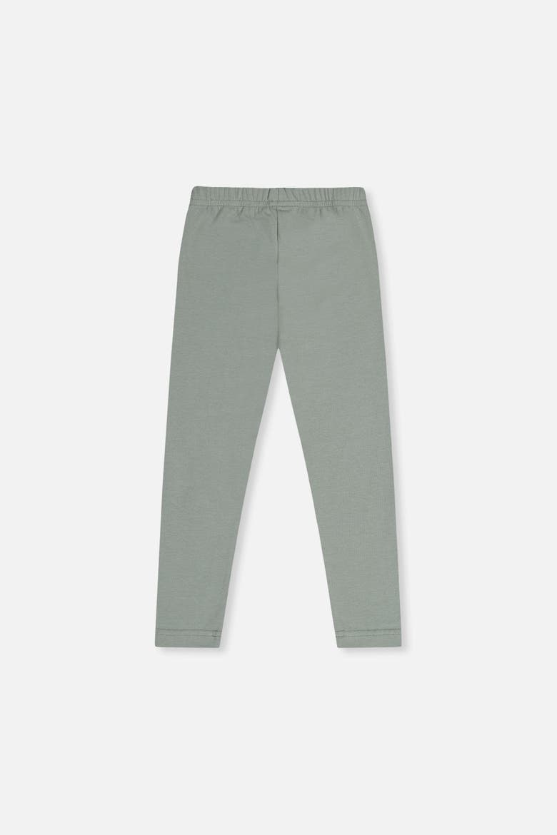 Organic Cotton Cat Knee Elastic Waist Leggings, Alternate, color, Sage Green