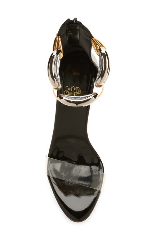 Jeffrey Campbell Cuff-link Ankle Strap Sandal In Black