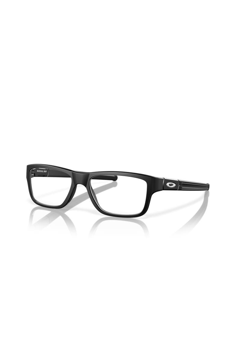 Oakley 55mm Rectangle optical glasses, Main, color, Black