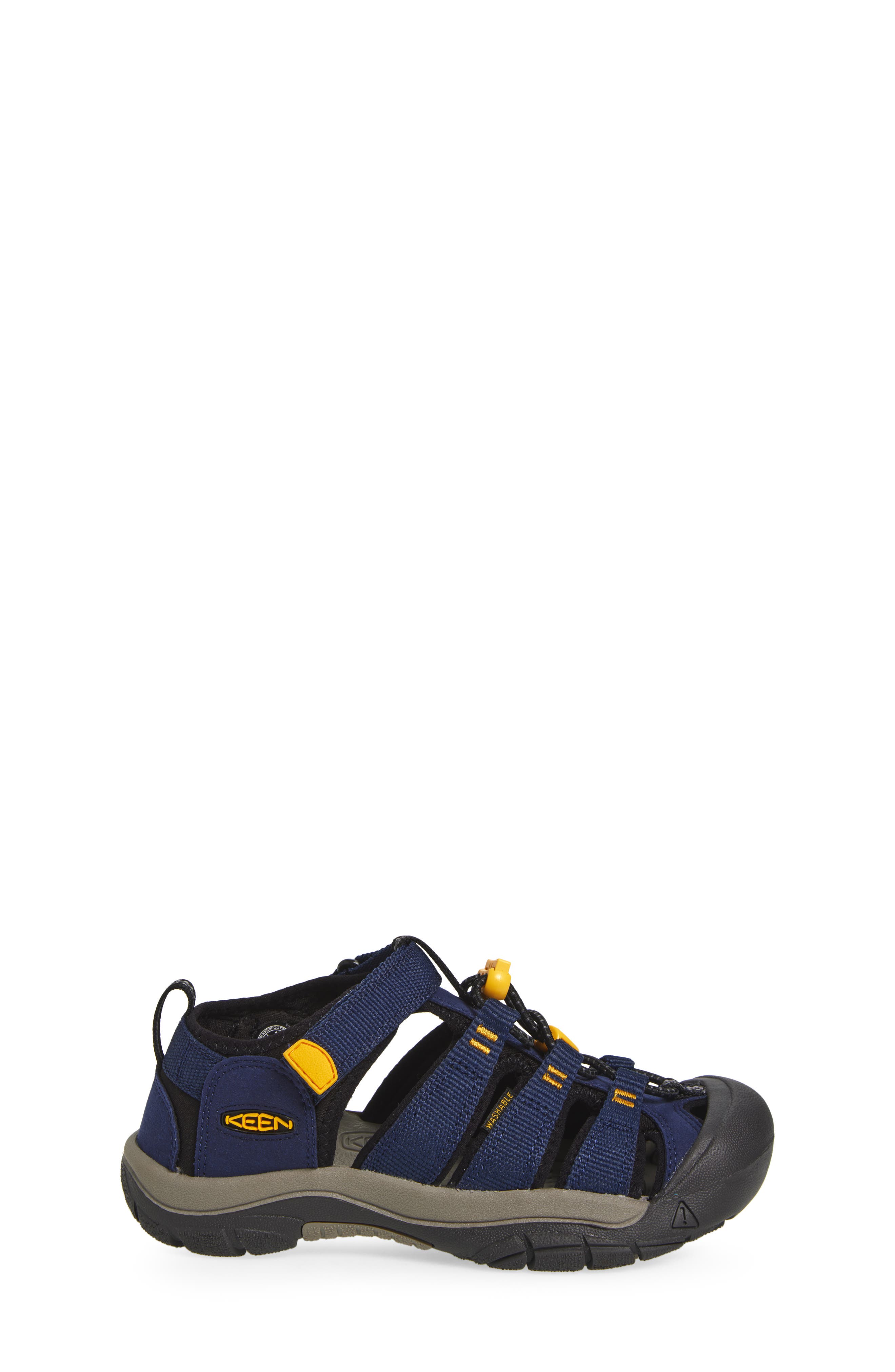KEEN Kids' Newport H2 Water Friendly Sandal, Alternate, color, Naval Academy/Keen Yellow