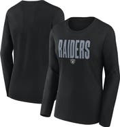 Logo Athletic Women's Logo Athletic Black Las Vegas Raiders Grip Long Sleeve T-Shirt
