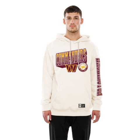 Men's New Era  Cream Washington Commanders Dune Dust Hoodie