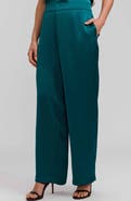 Foxcroft Hostess Satin Pull-On Pants