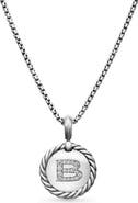 David Yurman Initial Charm Necklace with Diamonds