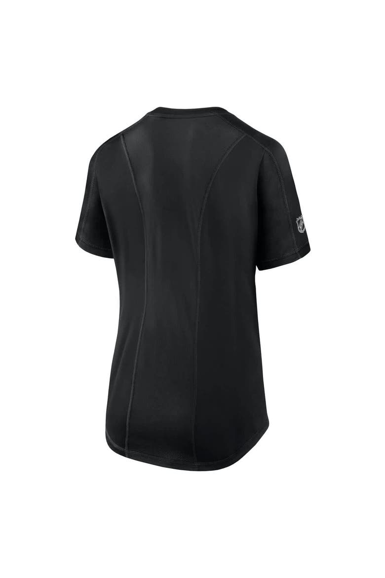 Women's Fanatics  Black Boston Bruins Authentic Pro Rink Tech T-Shirt, Alternate, color, Black