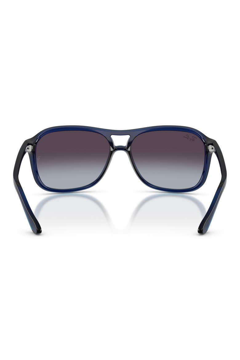 60mm Pilot Sunglasses, Alternate, color, OPAL BLUE