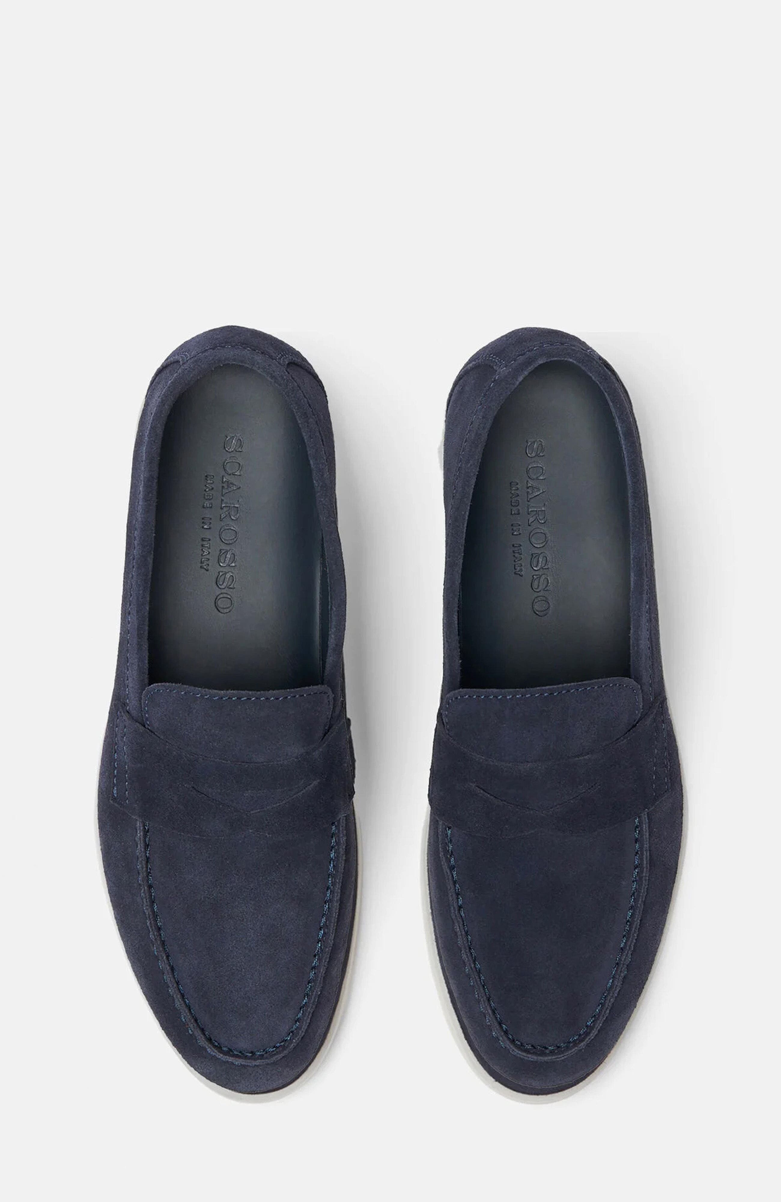 Luciana Loafers, Alternate, color, Blue - Suede