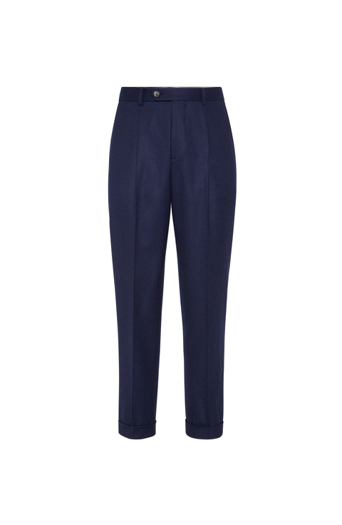 Leisure fit trousers with pleats