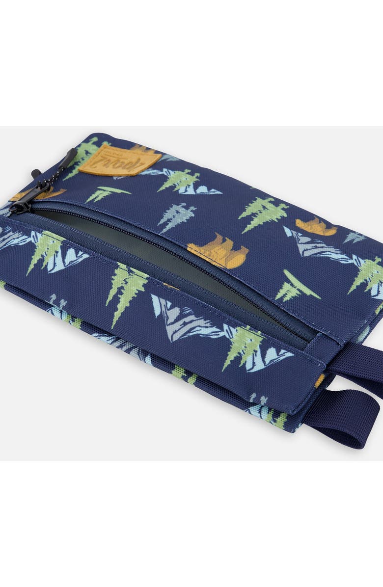 Deux par Deux Double Pencil Case Animal, Alternate, color, Navy