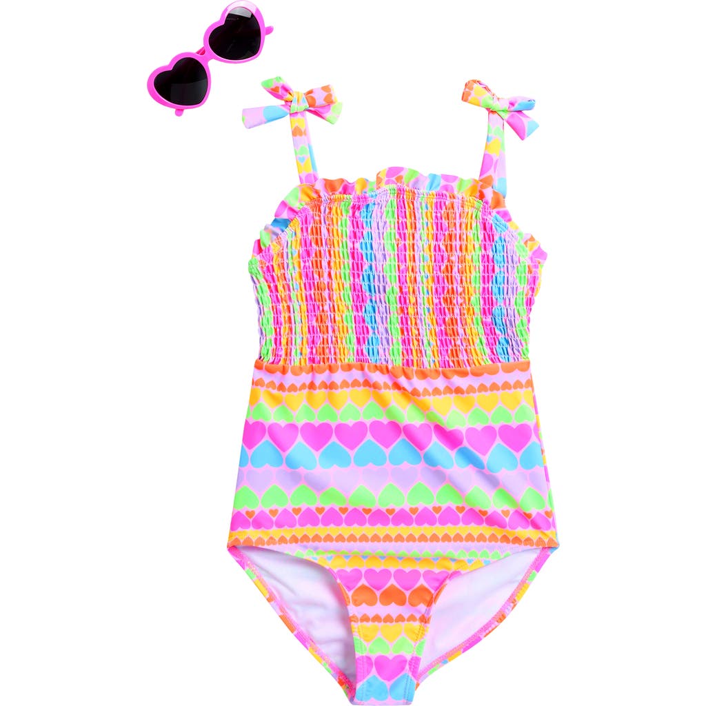 BMAGICAL BMAGICAL KIDS' ONE-PIECE SWIMSUIT & SUNGLASSES SET