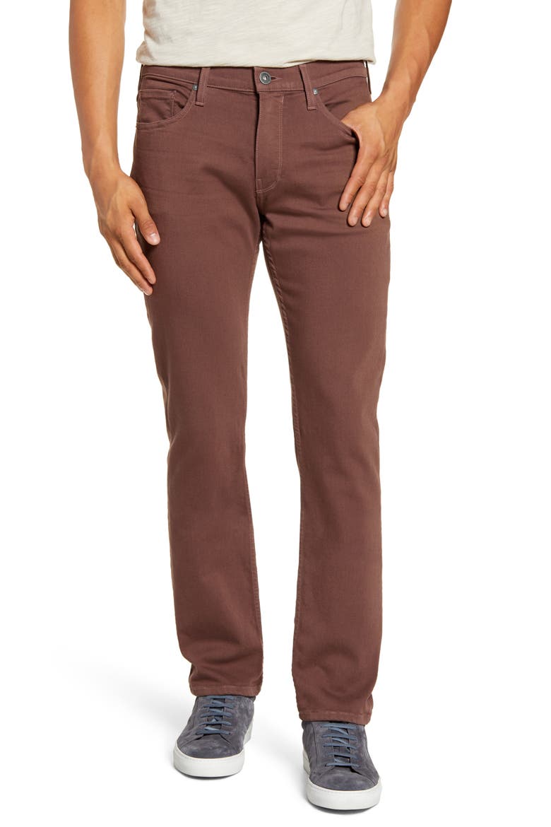 Transcend Federal Slim Straight Leg Jeans, Main, color, TERRACOTTA CLAY