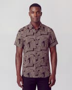 Lords of Harlech Inter Twine Mens Linen Button-up Shirt