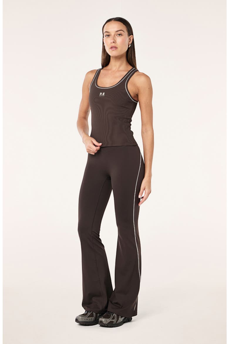 Preview Piping Leggings, Alternate, color, COFFEE