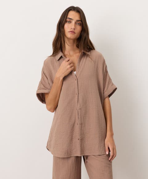 Organic Cotton Coastal Double Gauze Relaxed Shirt