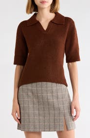 WAYF Shiloh Polo Sweater
