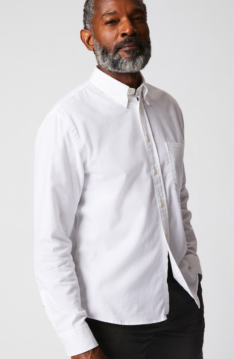 Billy Reid Tuscumbia Classic Fit Button-Down Shirt, Alternate, color, White