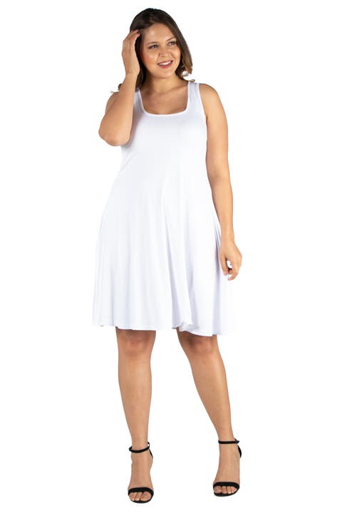 Plus Size Fit N Flare Tank Mini Dress