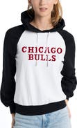 LUSSO Women's Lusso White Chicago Bulls Marlowe Tri-Blend Raglan Pullover Hoodie