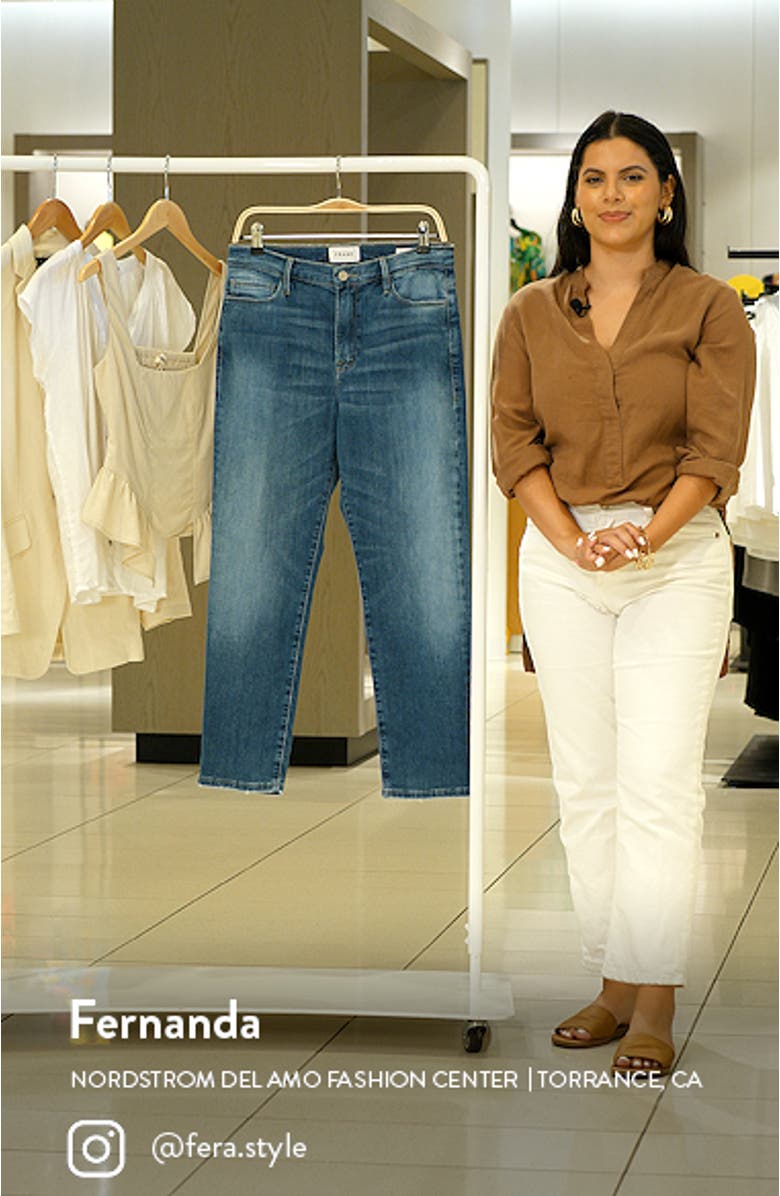 Le Noveau Stretch Organic Cotton Straight Leg Jeans, sales video thumbnail