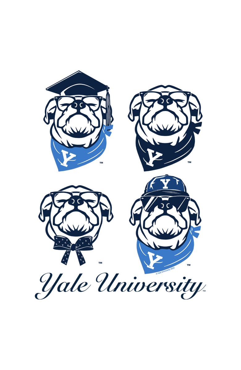 Yale University Men's Yale University Handsome Dan Portraits Graphic T-Shirt, Alternate, color, White