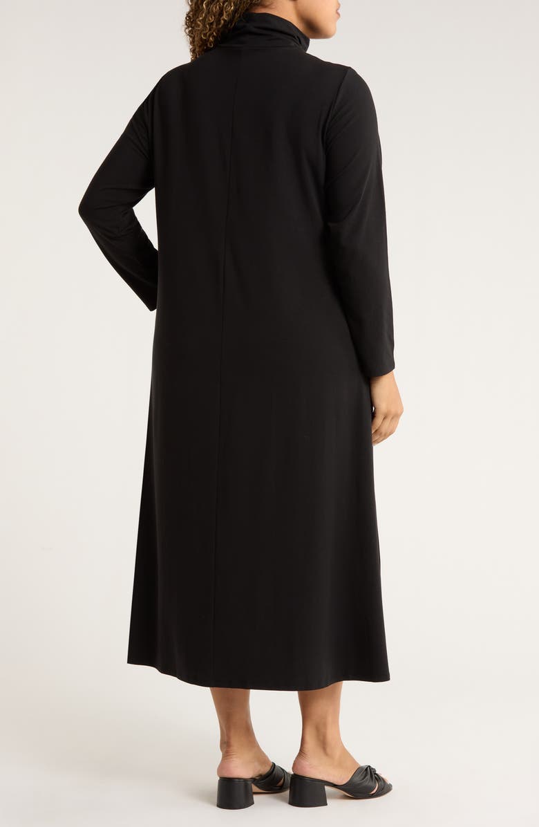 Eileen Fisher Long Sleeve Jersey Maxi Dress, Alternate, color, 