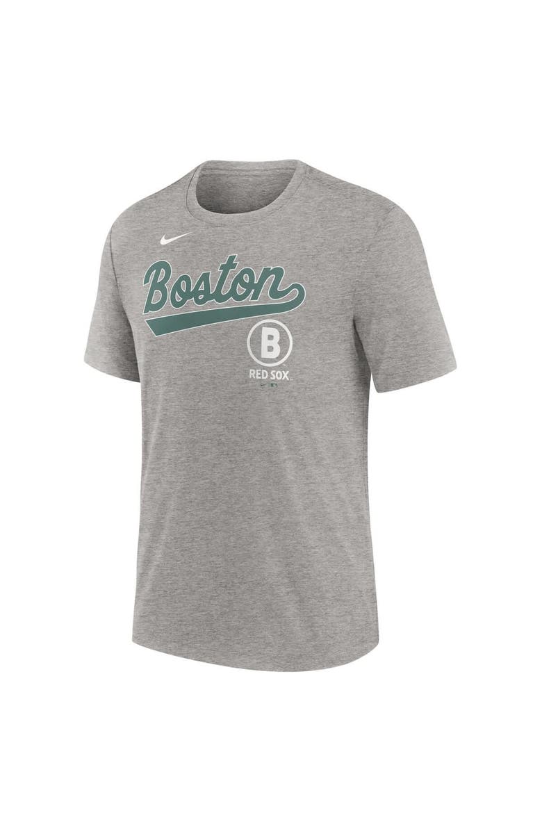 Nike Men's Nike  Heather Charcoal Boston Red Sox 2025 City Connect Performance Tri-Blend T-Shirt, Alternate, color, Heather Charcoal