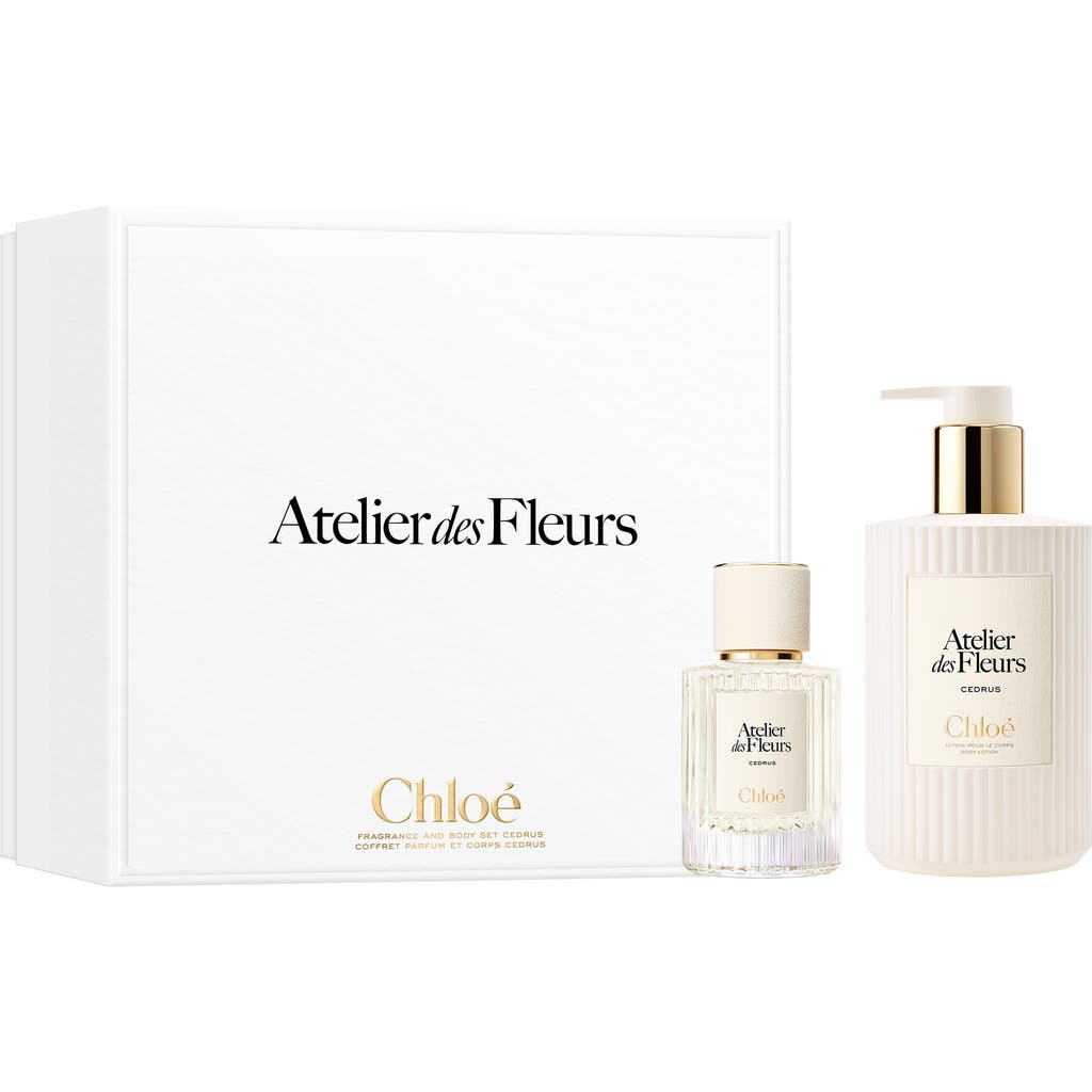 Chloé Atelier Des Fleurs Cedrus Eau De Parfum And Body Lotion Gift Set In Pattern