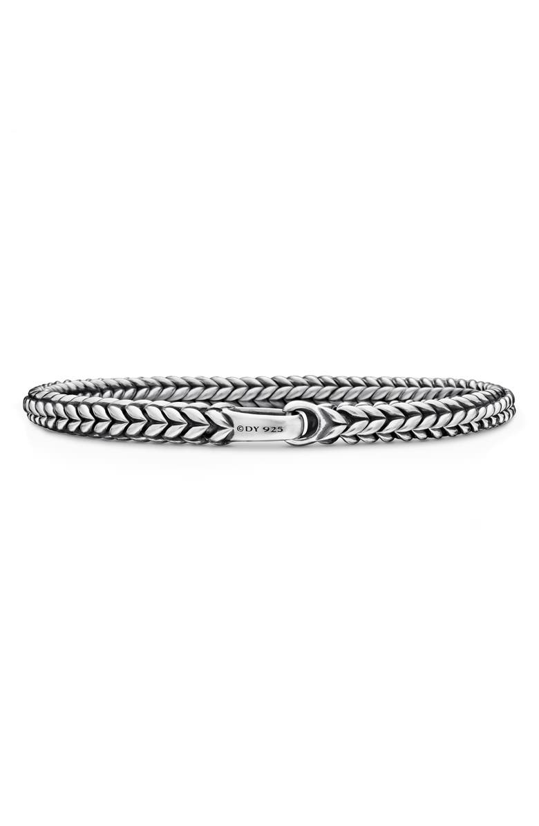 David Yurman Chevron Bead Bracelet in Sterling Silver, 6mm, Alternate, color, Silver
