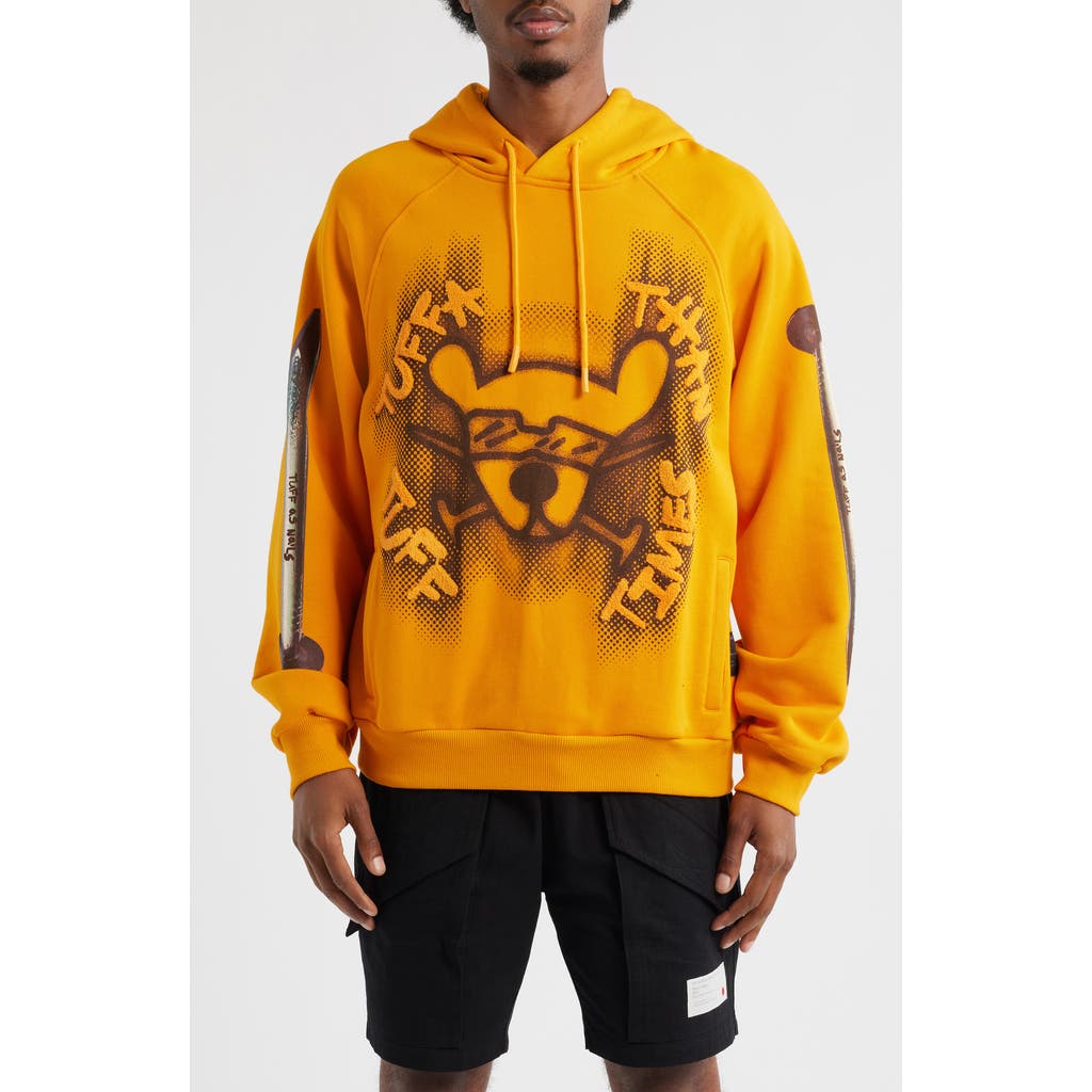 VIC GARCIA WORLD Tuff As Nails Cotton French Terry Graphic Hoodie in Citrus  product