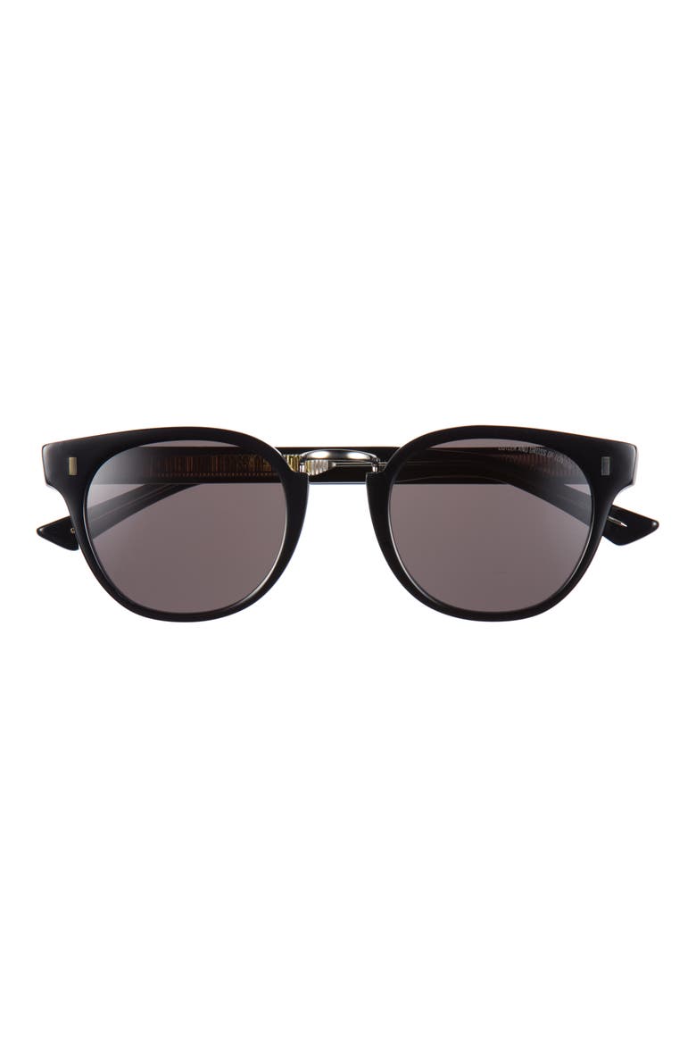 Gender Inclusive 1336 Round Sunglasses, Main, color, BLACK