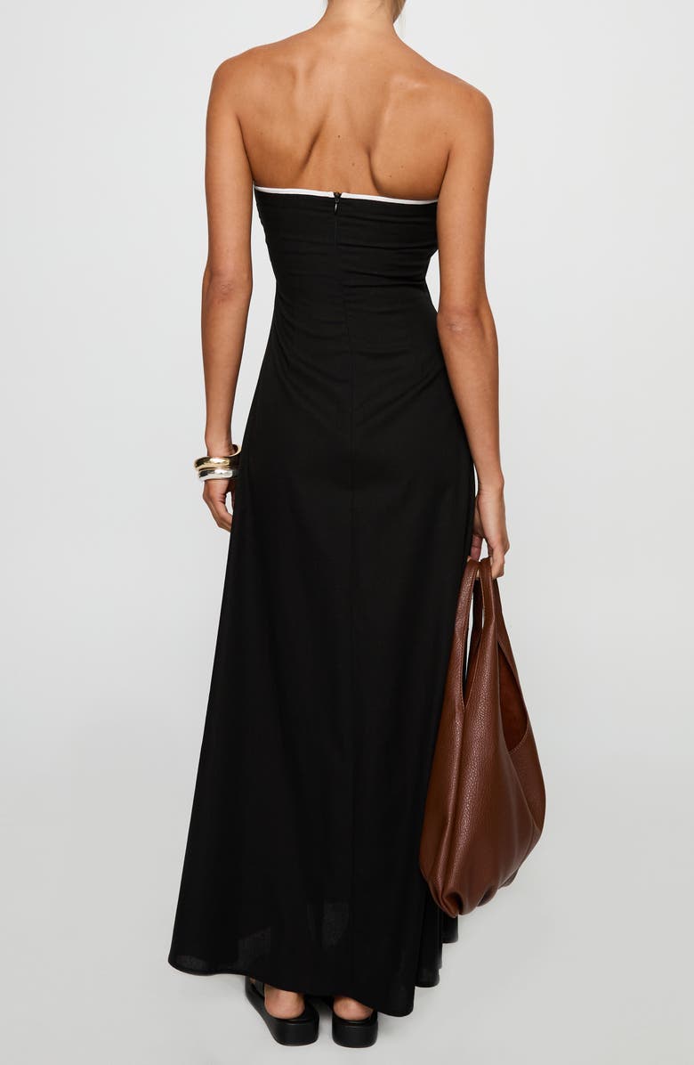 Princess Polly Bijou Strapless Maxi Dress, Alternate, color, Black