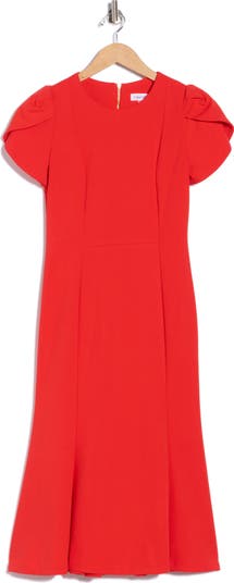 green emerald velvet dress Calvin Klein Women's Tulip Short Sleeve Scuba Crepe Mini Dress, Indigo  Multi, 2 at Amazon Women's Clothing store