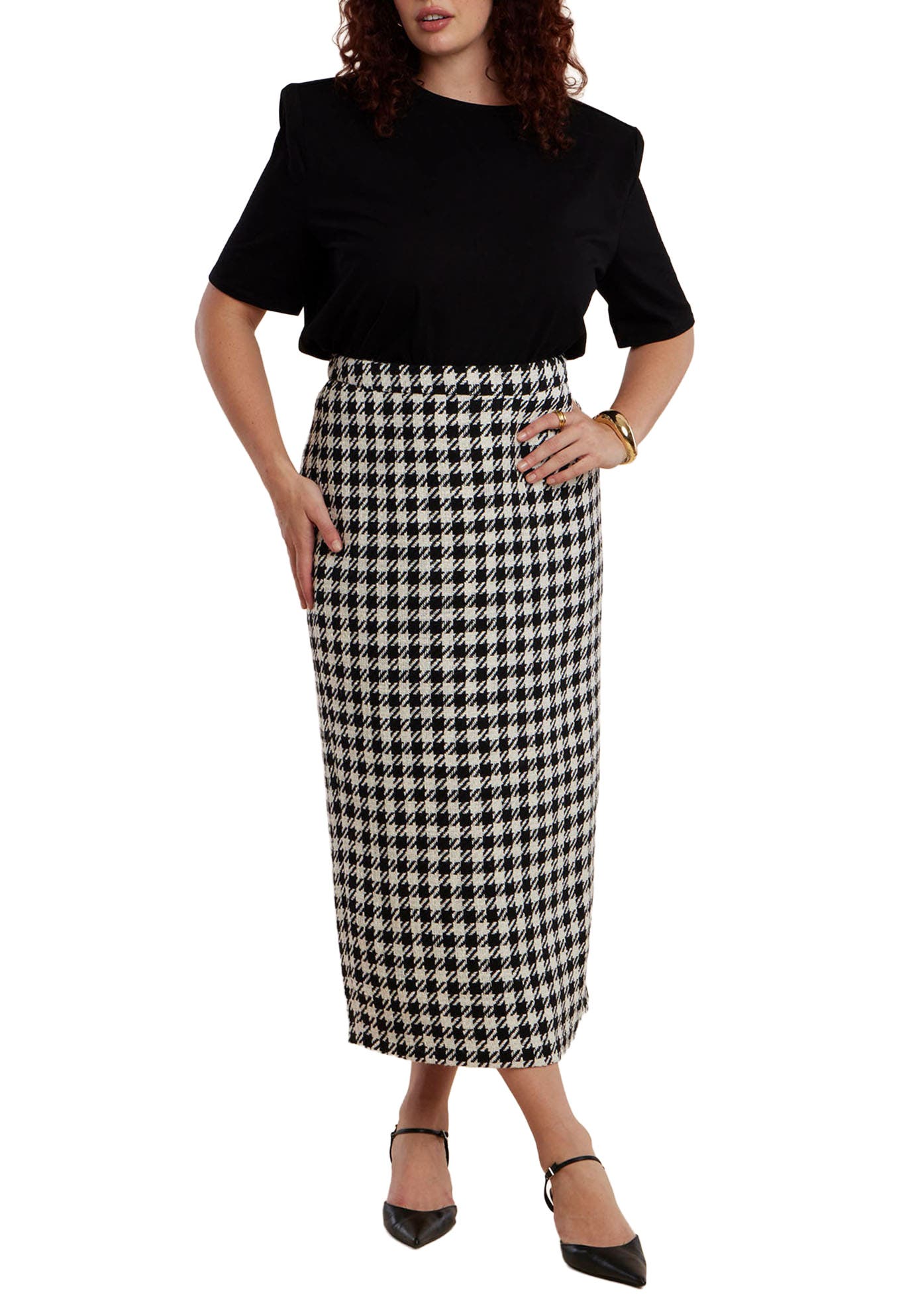 selected BLACK WHITE HOUNDSTOOTH