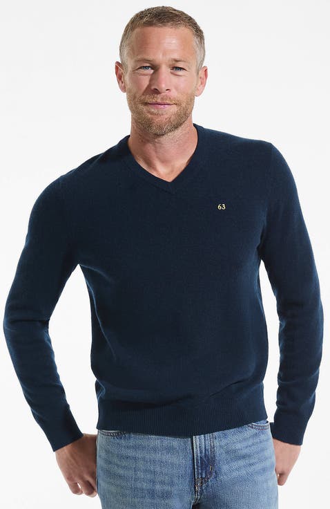 Fine Gauge Cashmere V-neck Sweater