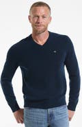 Lands' End Fine Gauge Cashmere V-neck Sweater