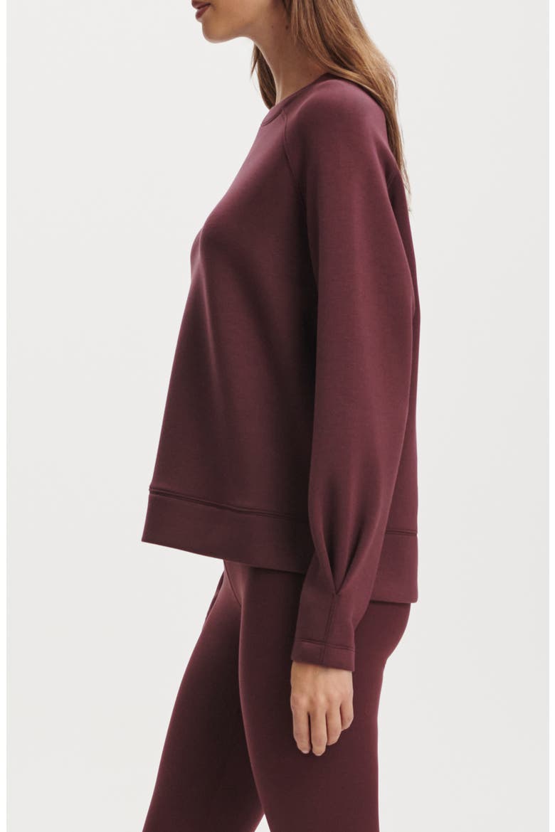 Zosia Midlayer Crewneck Sweatshirt, Alternate, color, SASSAFRAS