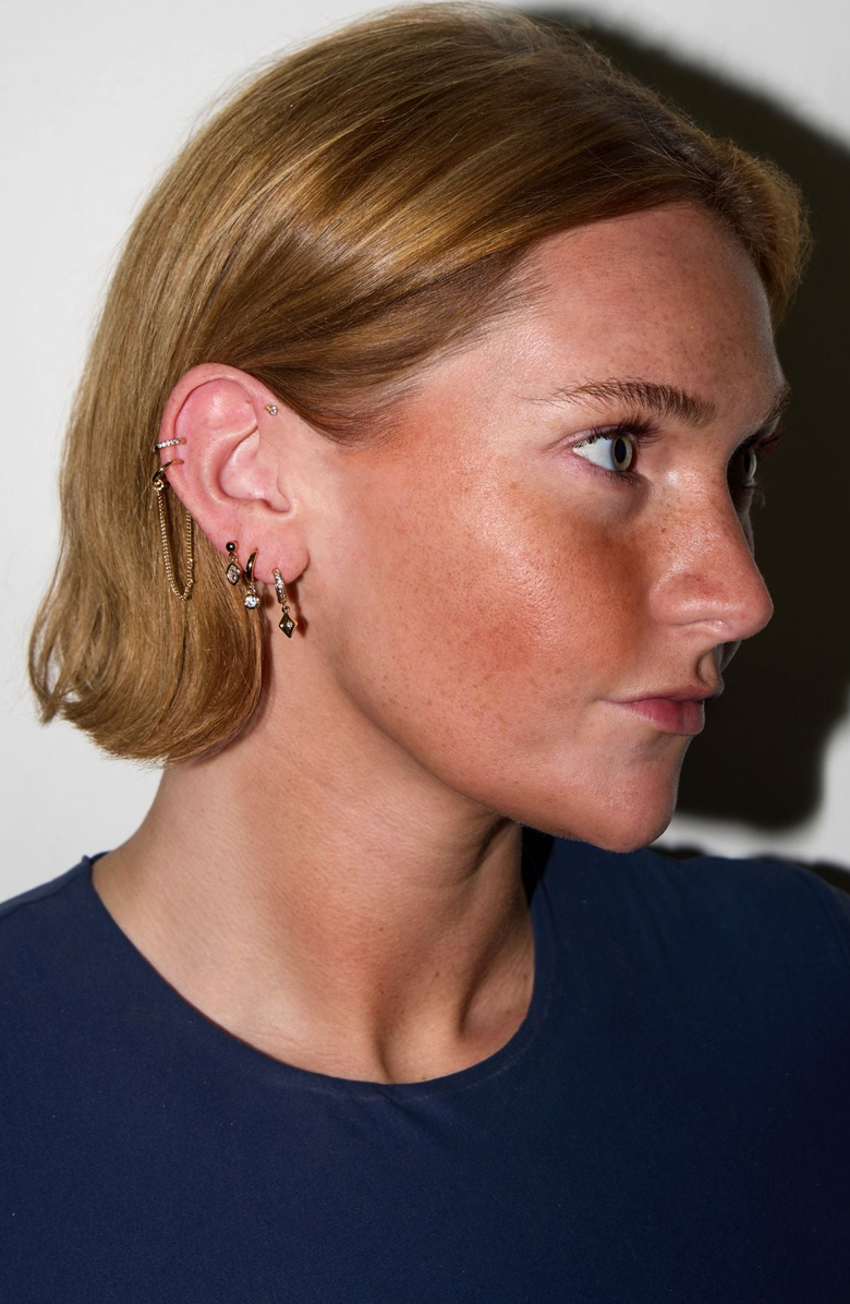 Nickel & Suede Dainty Earrings Set, Alternate, color, Assorted Gold
