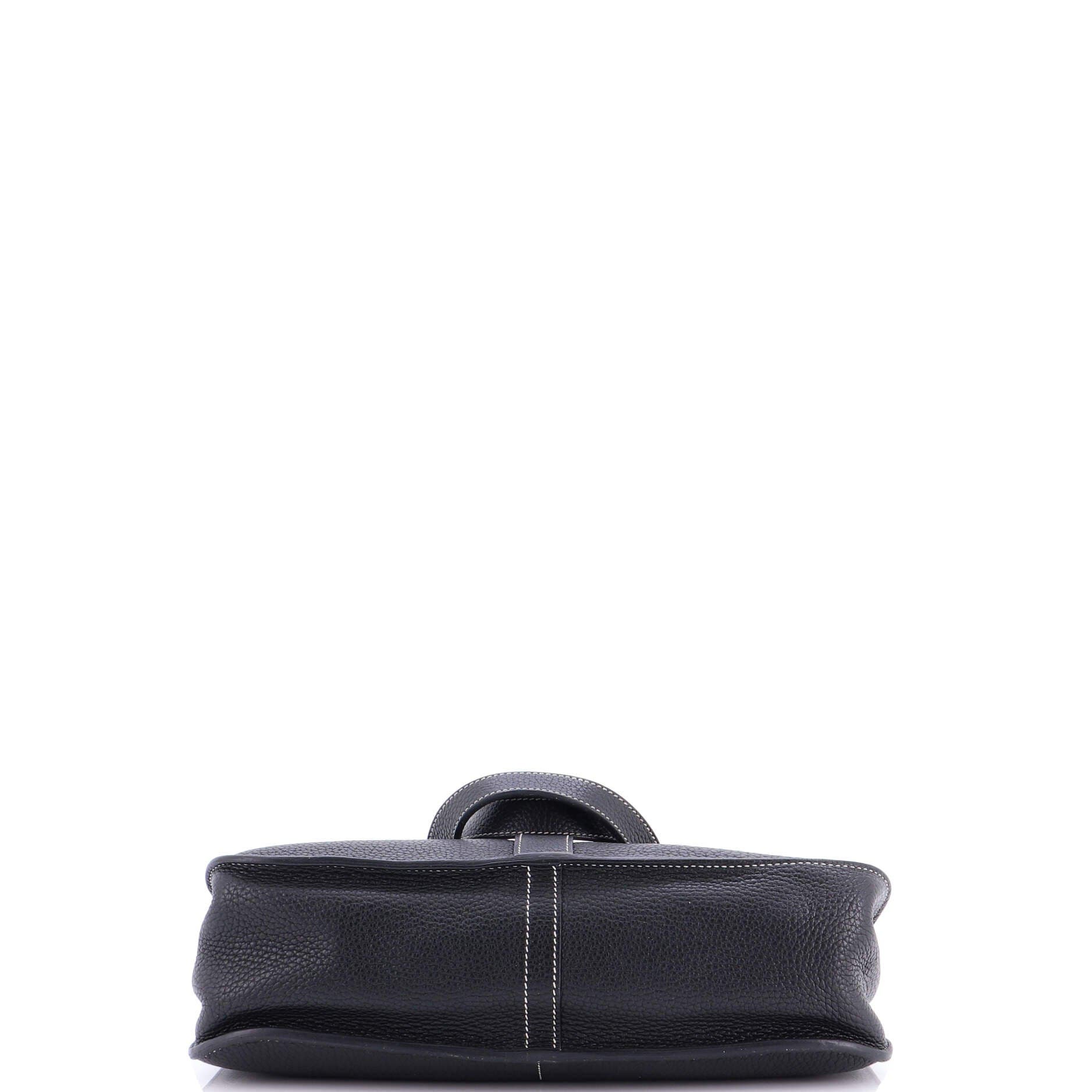 Pre-Owned Hermes Halzan Bag Clemence 31, Alternate, color, Bleu Indigo