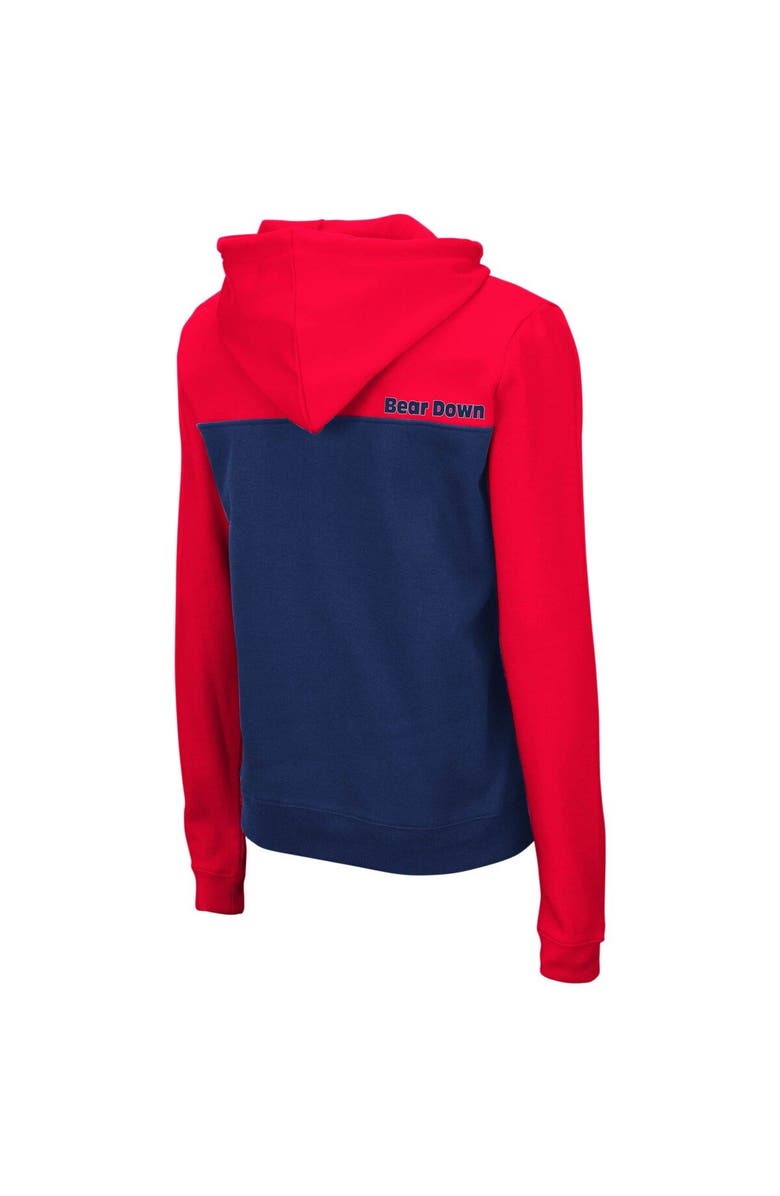 COLOSSEUM Women's Colosseum Red/Navy Arizona Wildcats Aidan Lightweight Half-Zip Hoodie, Alternate, color, Red