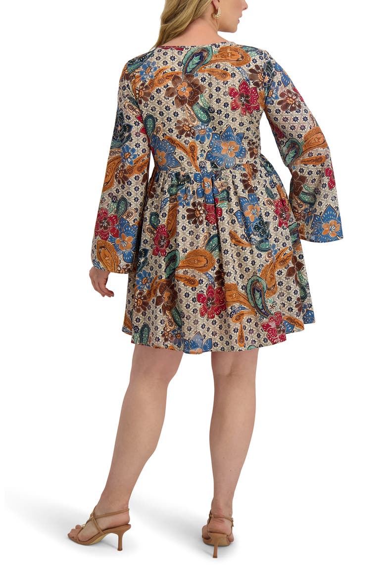 Printed Chiffon Minidress, Alternate, color, MULTI