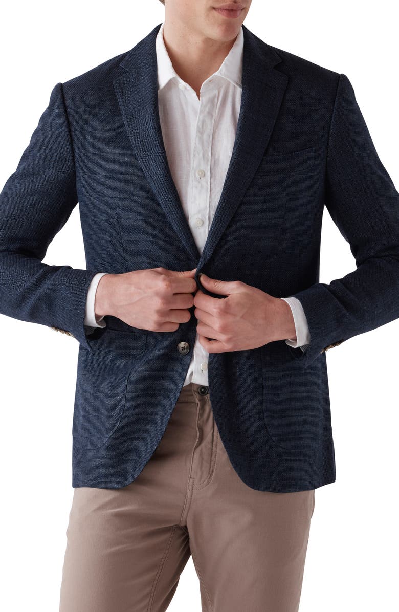 Rodd & Gunn The Cascades Virgin Wool & Linen Sport Coat, Main, color, Midnight