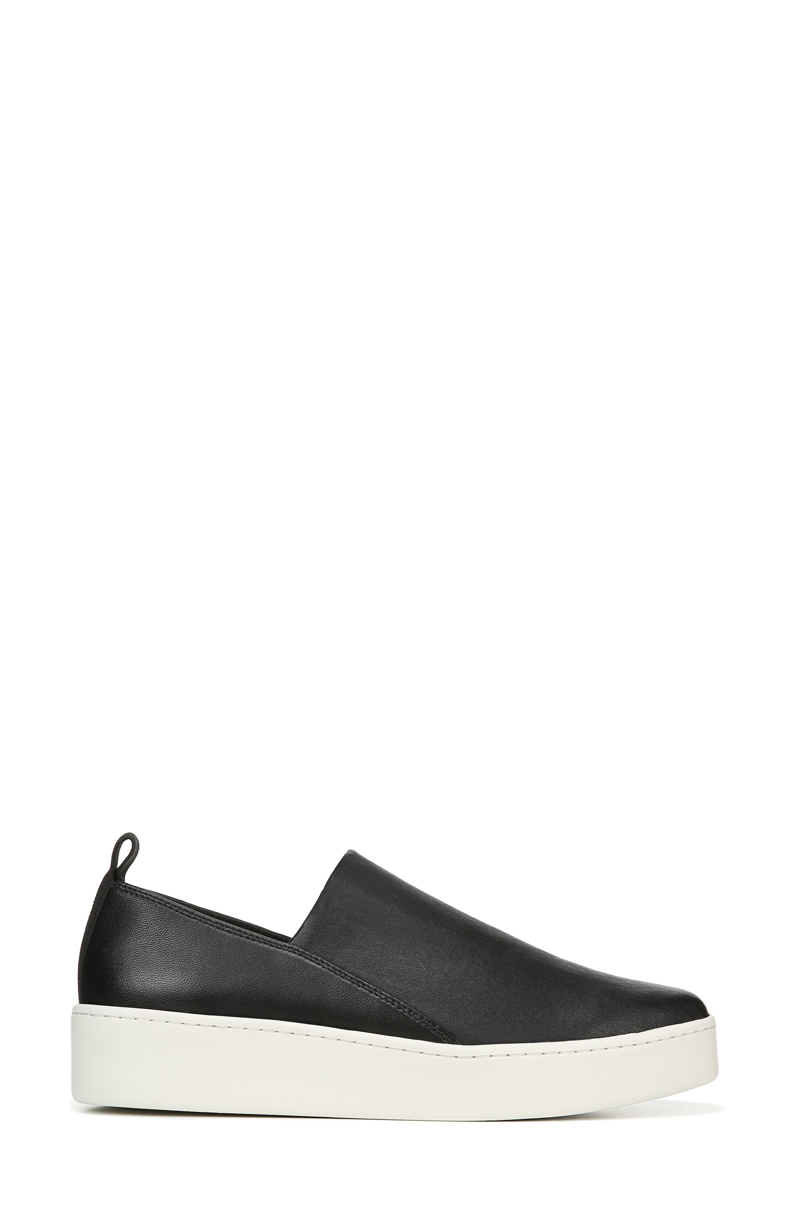 Saxon Slip-On Sneaker, Alternate, color, BLACK THIN STRETCH NAPPA