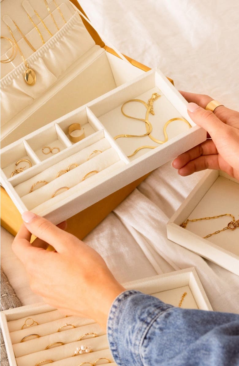 MADE BY MARY Jewelry Box, Alternate, color, Honey