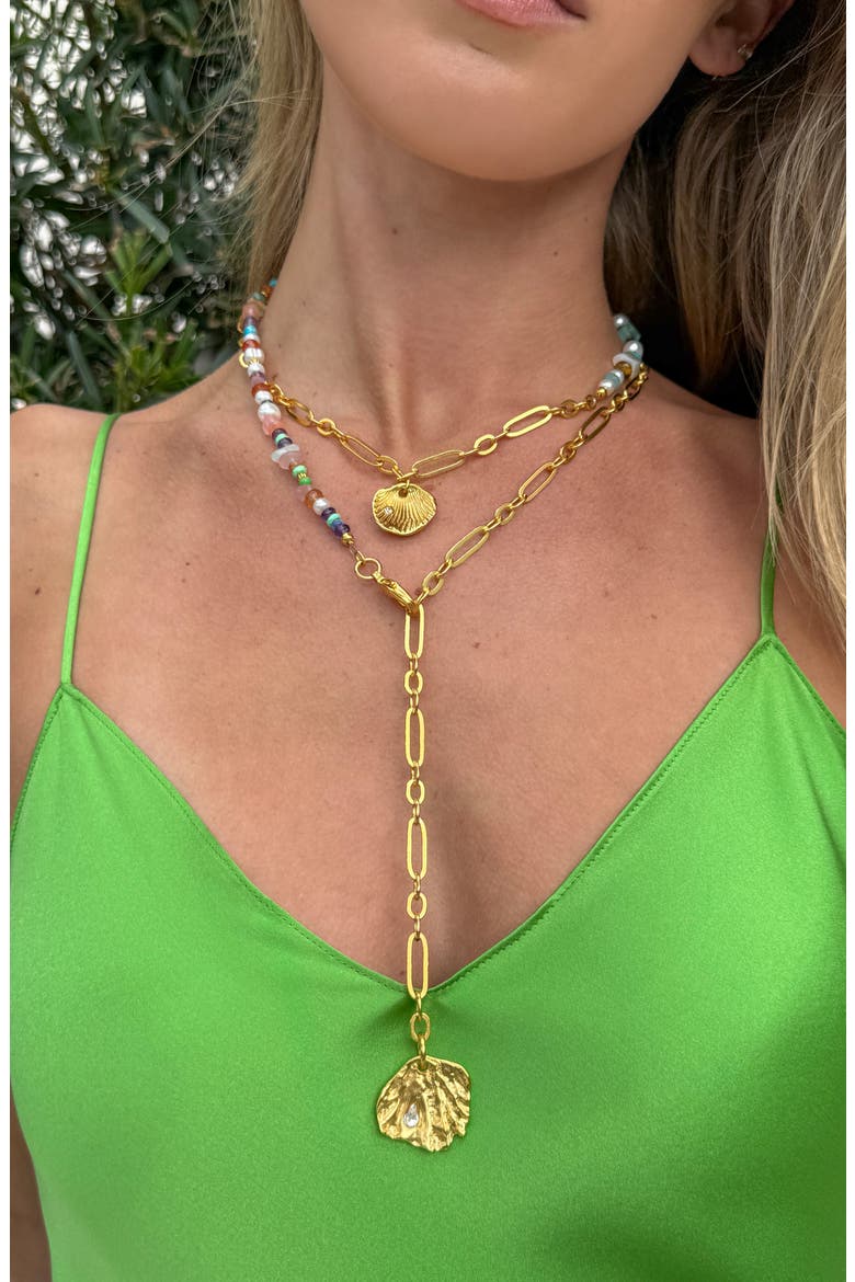 Rickie Layered Convertible Necklace, Alternate, color, MULTI/ GOLD