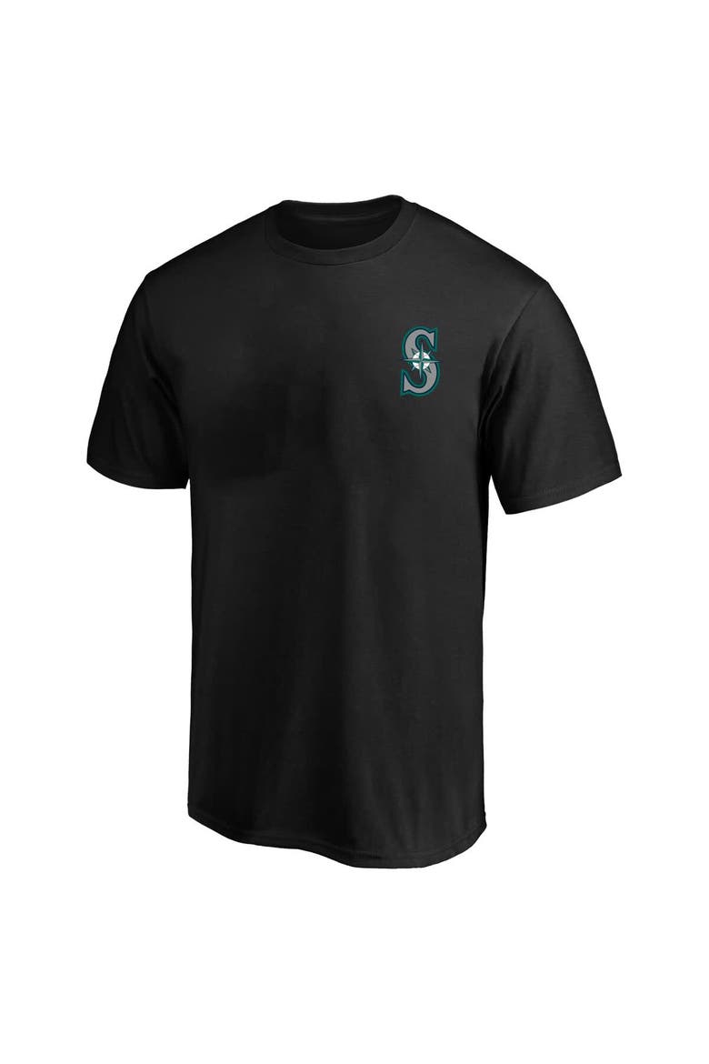 Men's Profile  Black Seattle Mariners Big & Tall Two-Sided Graphic T-Shirt, Alternate, color, Black