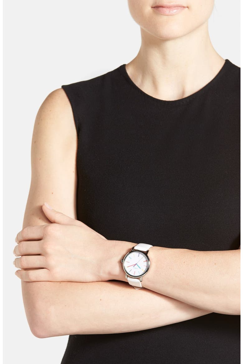'Easy Reader' Multi Color Marker Watch, 38mm, Alternate, color, MULTI/ WHITE