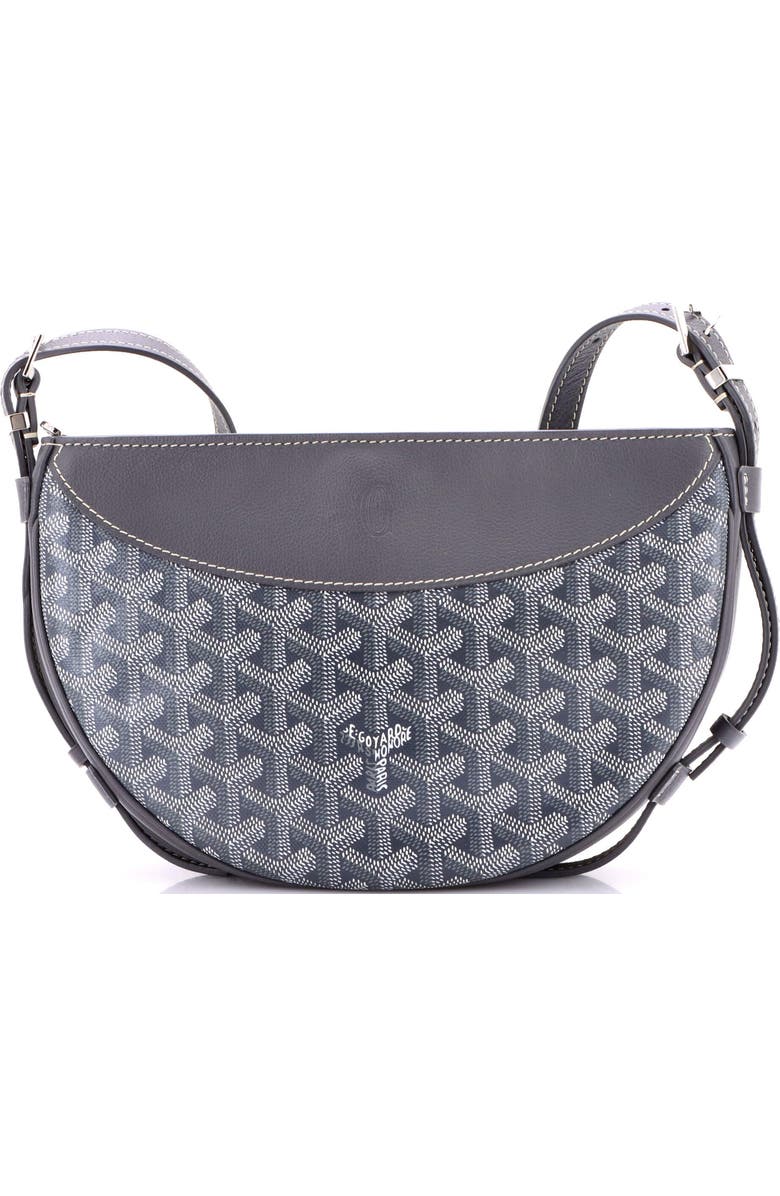 Pre-Owned Goyard Hirondelle Shoulder Bag Coated Canvas and Leather, Main, color, Gray